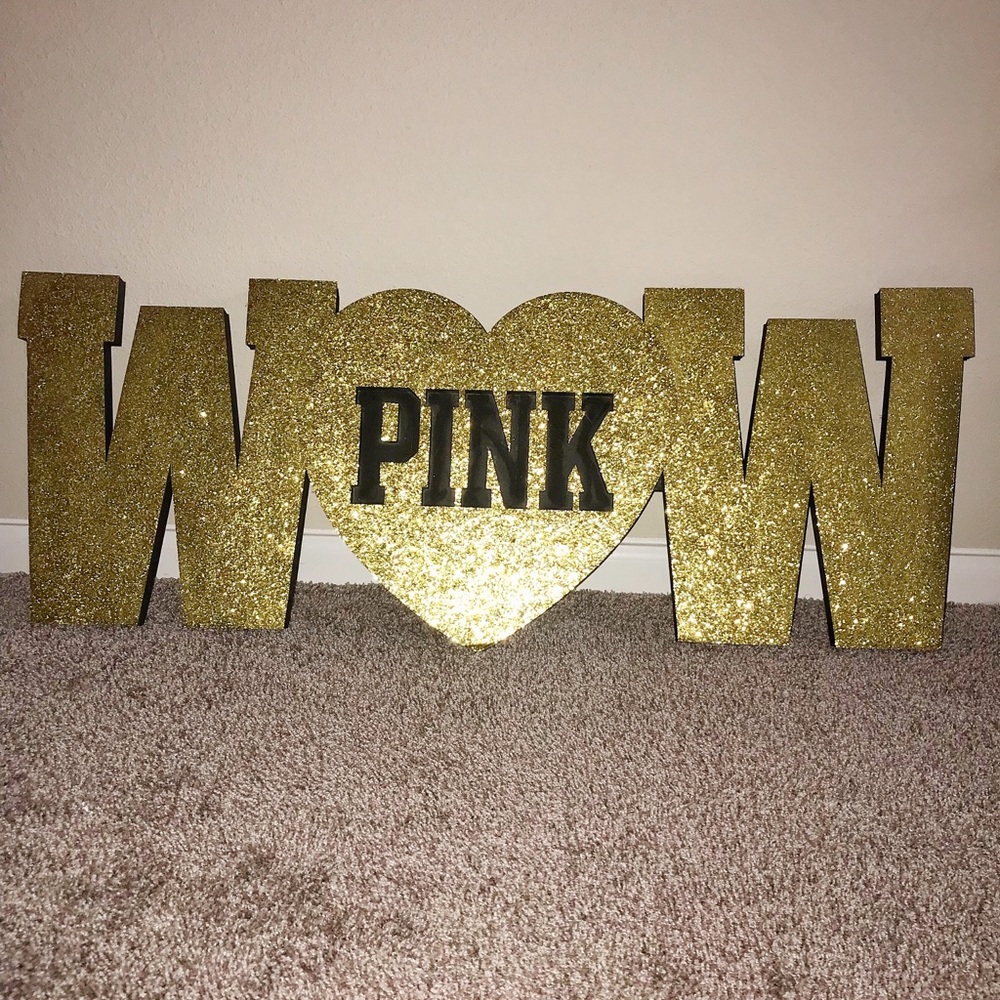 **RARE** WOW VS PINK Sign